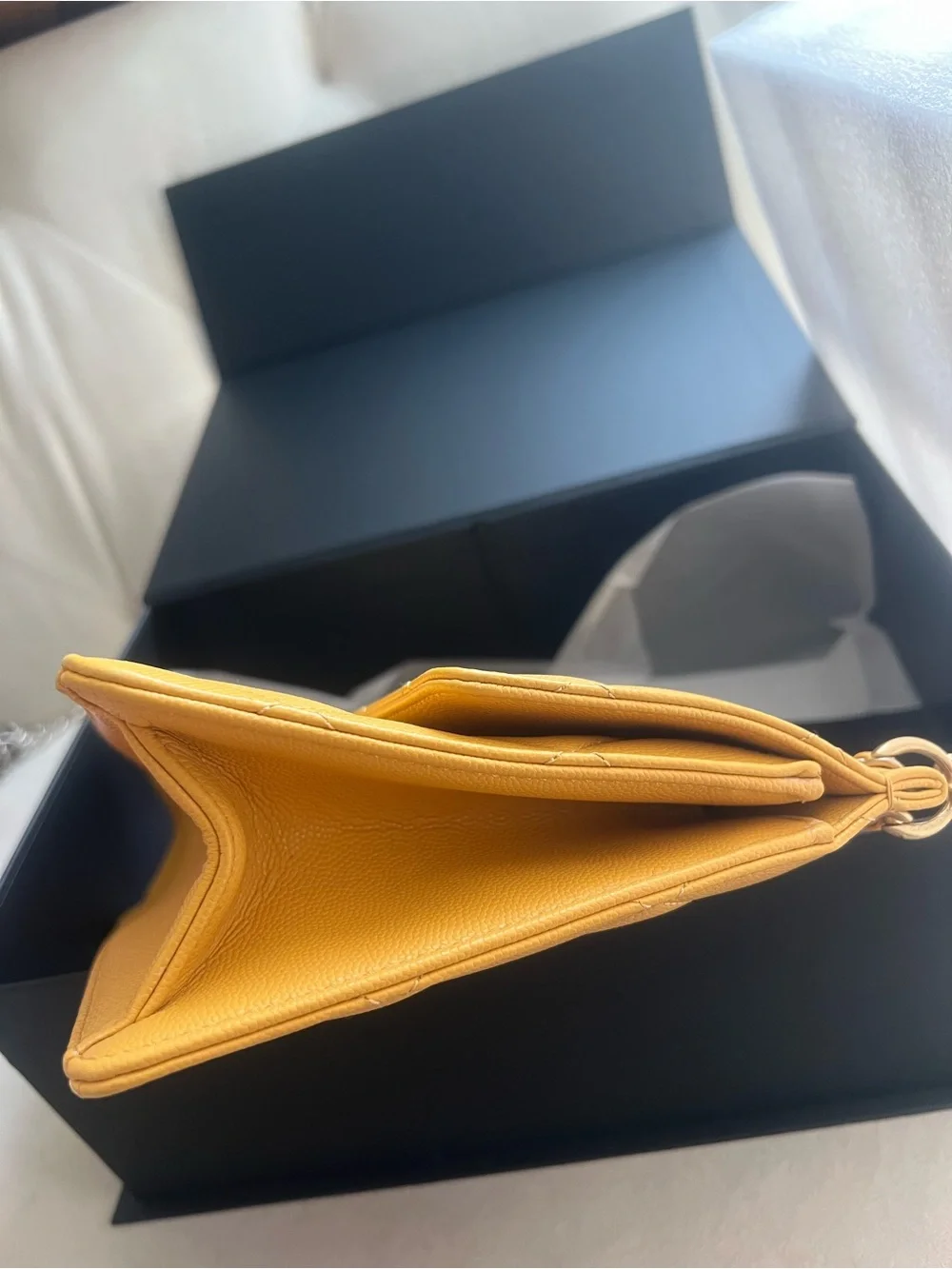 Chanel Caviar Frame Chain Flap Bag